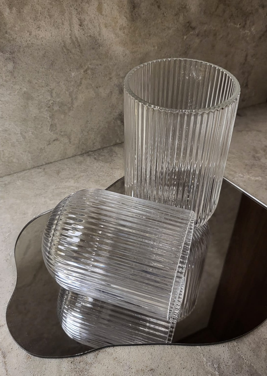 Fluted Glass Tumbler | Short