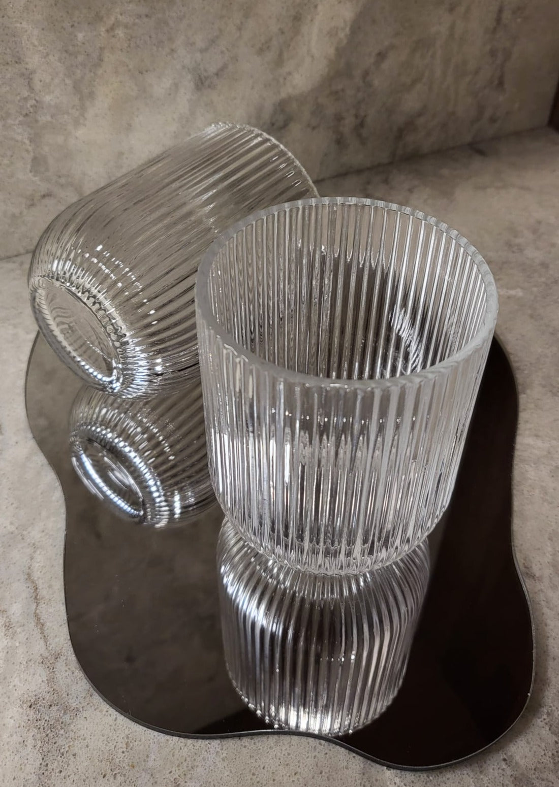 Fluted Glass Tumbler | Short