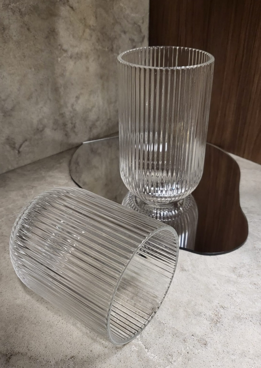 Fluted Glass Tumbler | Tall