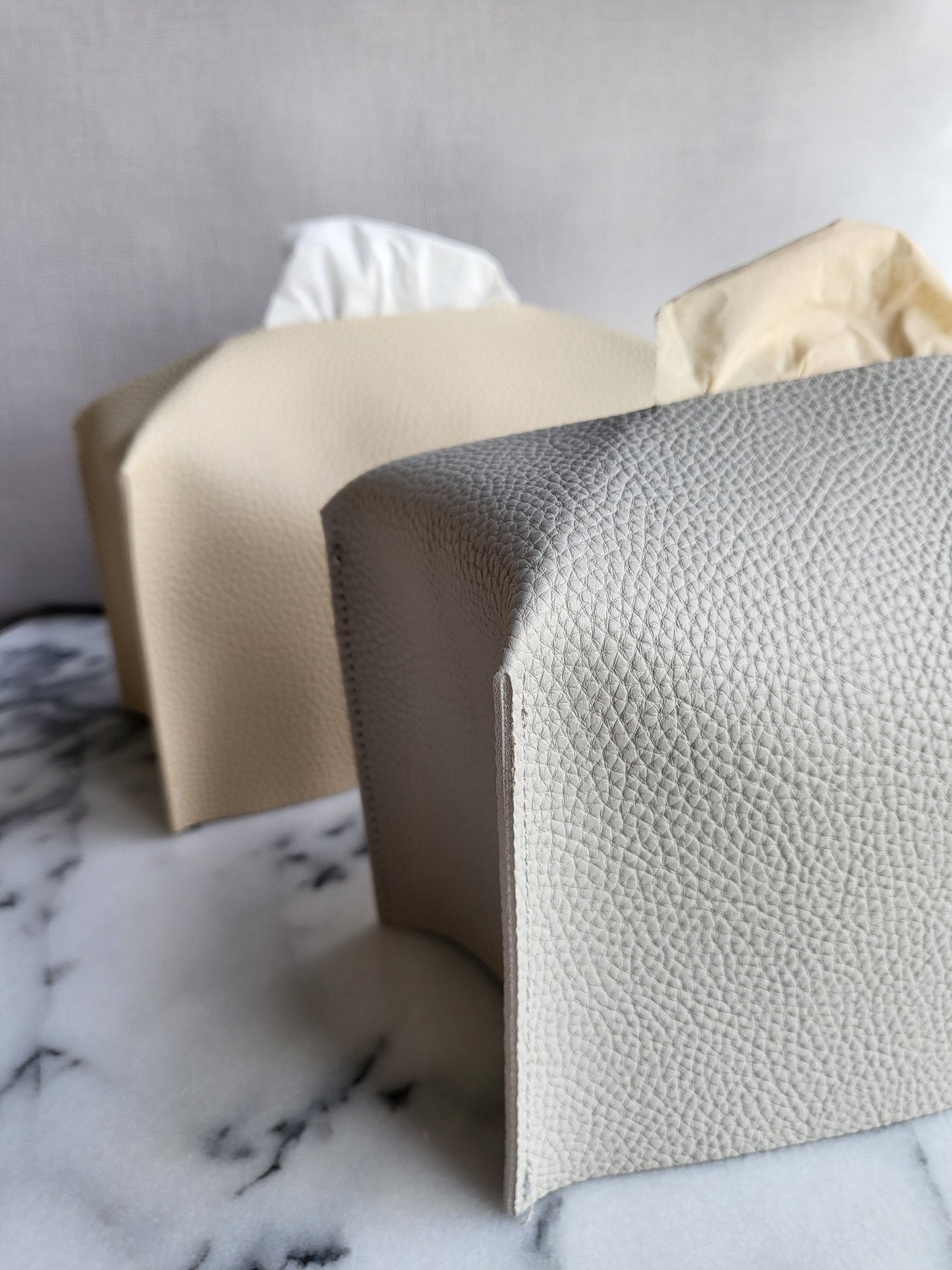 Leather Tissue Box Cover