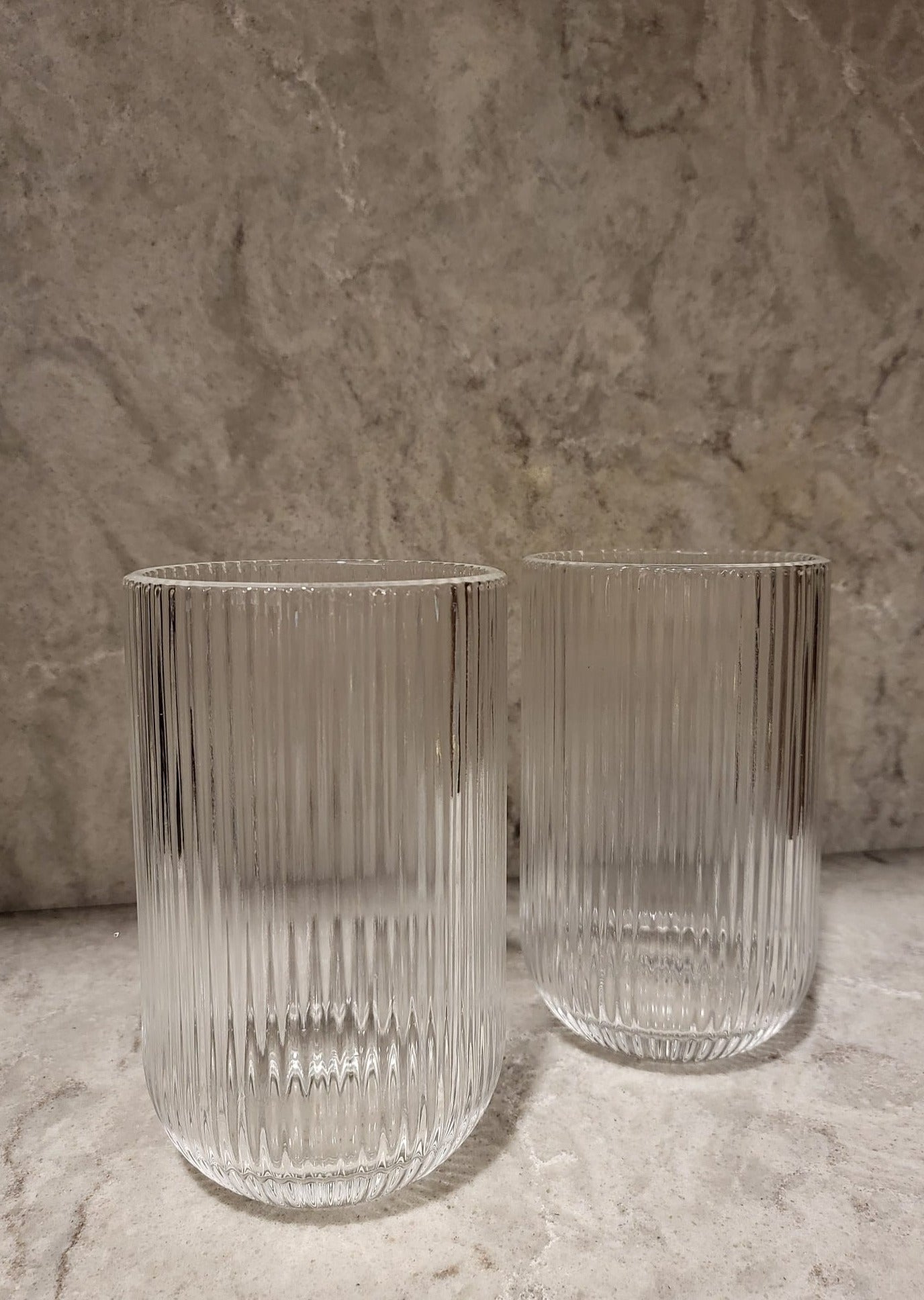 Fluted Glass Tumbler | Tall