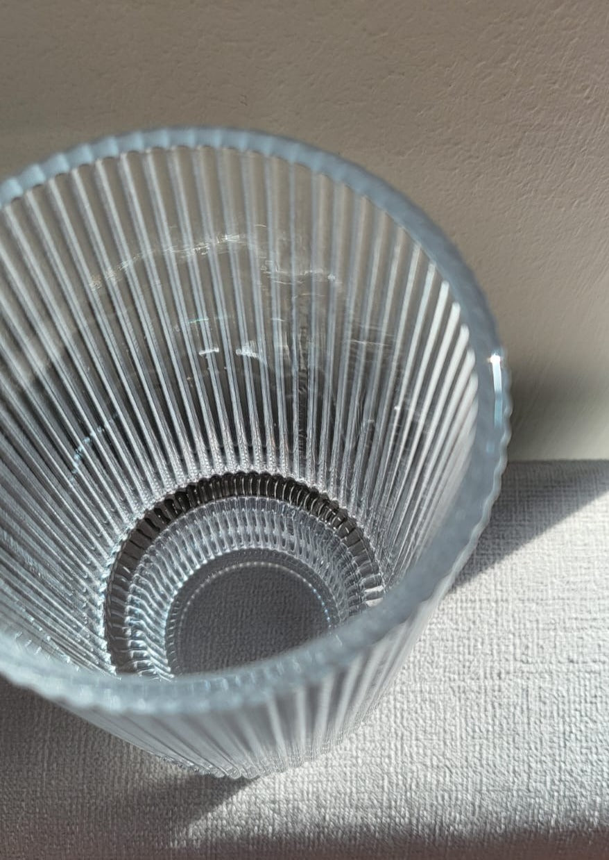 Fluted Drinking Glass